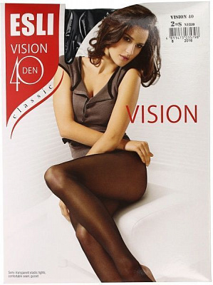 Колготки женские ESLI VISION 40 nero р. 2 черный 
