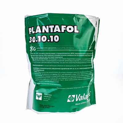 Удобрение минеральное Valagro Plantafol (30+10+10) 1 кг