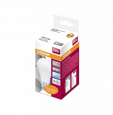 Лампа светодиодная Osram 13 Вт A60 матовая E27 220 В 6500 К 