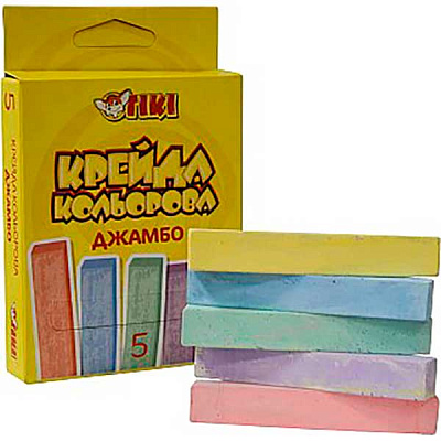Крейда квадратна JUMBO 5 шт. Тікі