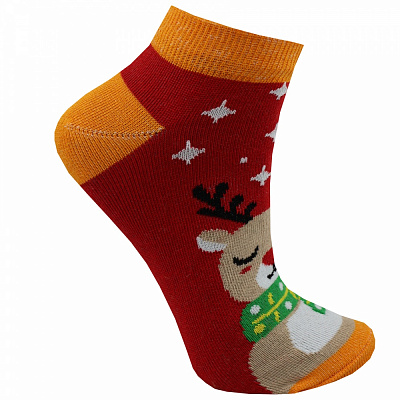 Носки детские унисекс Premier Socks Спокойный Рудольф р. 18–20 красный