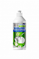 Жидкость для ручного мытья посуды Wash&Free Экстракт зеленого яблока и эдельвейса 0,5л