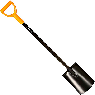 Лопата совковая Fiskars Solid с черенком-ручкой 131403