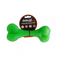 Іграшка для собак AnimAll Кістка 25 см зелена 88130