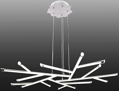 Люстра світлодіодна Геотон GTN-612В/5Р 48178 80 Вт хром