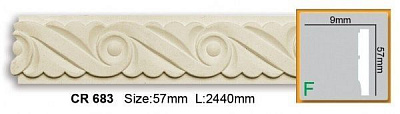 Молдинг Gaudi Decor CR 683 2400x57x9мм