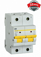 Автоматичний вимикач IEK ВА47-150 2Р 125А 15кА MVA50-2-125-D