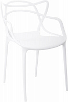 Стілець обідній з підлокітниками Spider білий білий/білий