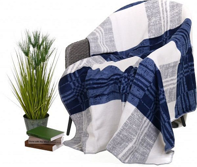 Плед check grey 150x200 см сірий Sesli Tekstil