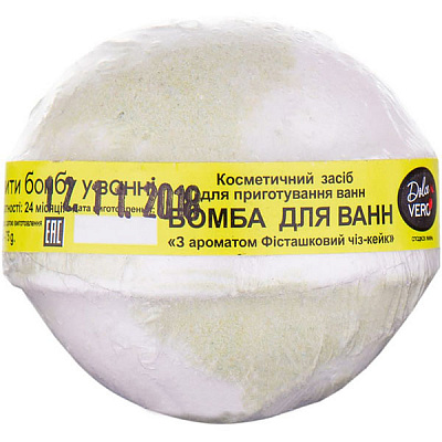 Чарівна бомбочка для ванни Dolce Vero З ароматом Фісташковий чіз-кейк