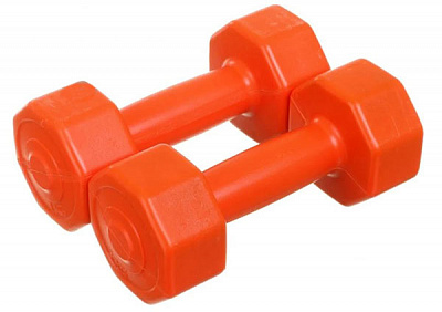 NEO-SPORT Гантелі 2 шт по 1 кг. Neo-Sport помаранчевий
