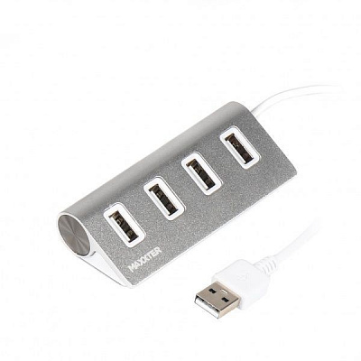 USB-хаб Maxxter HU2A-4P-01 USB 2.0 Type-A на 4 порти