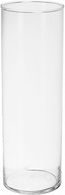 Ваза скляна прозора 10х30 см Wrzesniak Glassworks