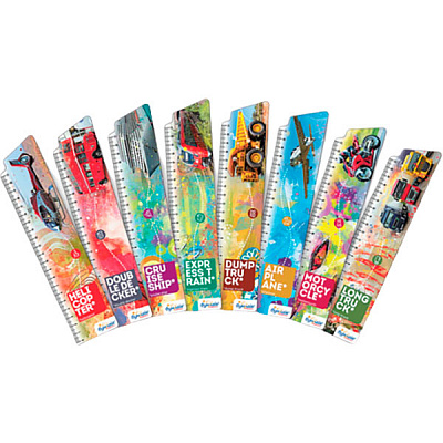 Набір закладинок для книг Транспорт 8 шт. BM-1123 Бумагія