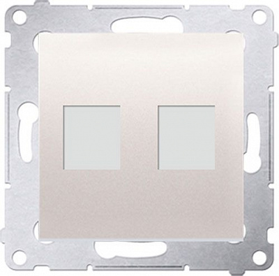 Адаптер Simon Premium подвійний TV крем DKP2.01/41