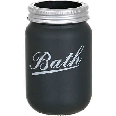 Стакан для зубных щеток Axentia Ретро антрацит