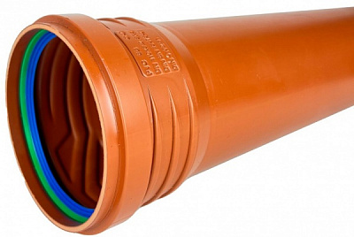 Труба канализационная ПВХ Esterno 160х1000х4,0 SN4 ASG