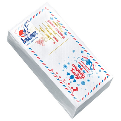 Серветки столові Альбатрос Новорічна в асортименті 33х33 см 25 шт.