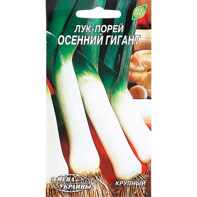 Насіння України Цибуля-порей Осінній велетень 1 г