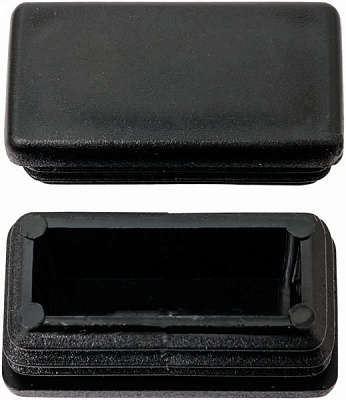 Заглушка прямокутна чорна 15х25 мм 4 шт.