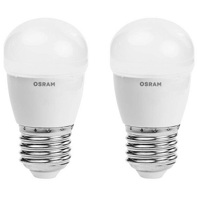 Лампа LED Osram Star 4 Вт E27 холодный свет 2 шт