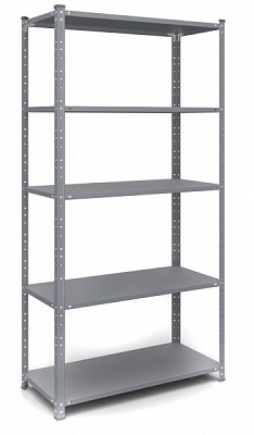 Стеллаж металлический Меткас антрацитово-серый 1850x950x440 мм полка 5 шт. сталь 0,6 мм краска 