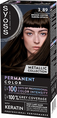 Краска для волос SYOSS Baseline 3-89 Кофейная бронза 115 мл