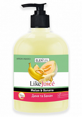 Крем-мило LIKE JUICE Диня та Банан 500 мл