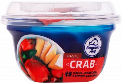 ПастаТМ Водный мир Крабова з сиром Камамбер Paste Crab 140 г (4820088413617)