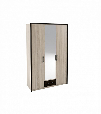 Шафа-пенал SOKME 3Д Скарлет дуб сонома/венге магія