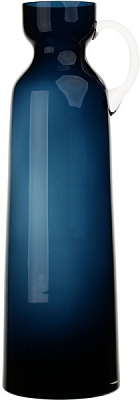 Ваза стеклянная морская волна Bottle d22 h70 см Wrzesniak Glassworks