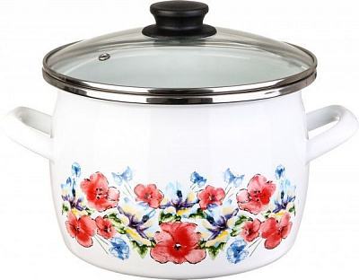 Каструля з кришкою Маки 5 л 2450112 Omelia