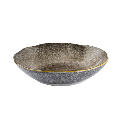 Тарелка суповая Krauff Grey Ferns 21 см