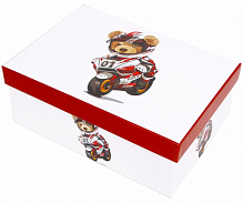 Коробка подарочная с мишкой 1110225502 21х15 см