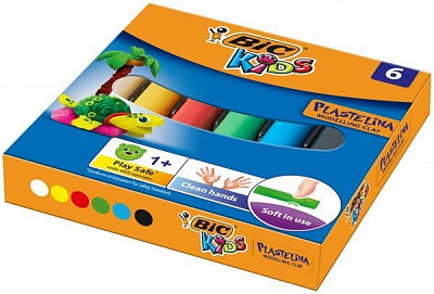 Пластилин Kidz 6 цветов BIC