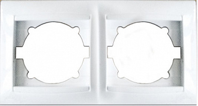 Рамка двухместная Erste Prestige горизонтальная белый 9206-82,W