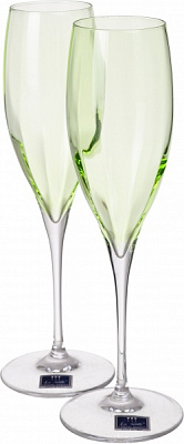 Набор бокалов для шампанского Monalisa Allegria Green 260 мл 6 шт. Vema 