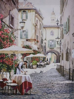 Картина Cobbled street 60x80 см Styler