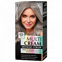 Краска для волос Joanna Multi Cream Color Metallic 5d 32.5 серебристый блонд 120 мл