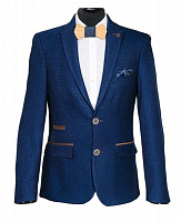 Пиджак школьный West-Fashion р.122 синий А136А 