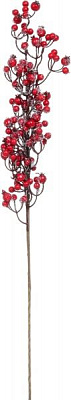 Декорація новорічна Гілка з червоними ягодами 80см EPI-A3-49625R