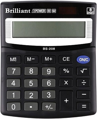 Калькулятор BS-208 напівпрофесійний BRILLIANT