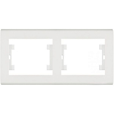Рамка двухместная Makel Manolya горизонтальная белый 41001702