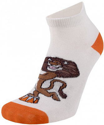 Шкарпетки дитячі унісекс Duna 5424 р. 18–20 молочний із малюнком