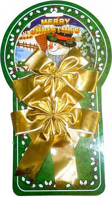 Декорація новорічна Бант 13 см 2 шт. MC50-5423-1