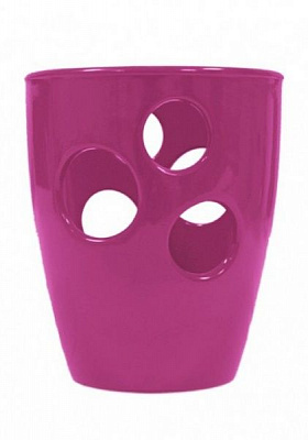 Горщик для орхідей Оріана-Запоріжкераміка круглий 1,3л малиновий