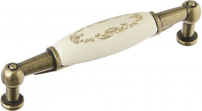 Меблева ручка UP 213 AB/MLK 96 мм стара бронза DC