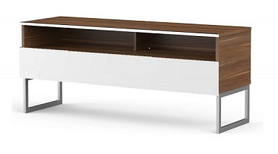 Тумба под ТВ VL 1200-VIC-WHT-SQR орех/белый 