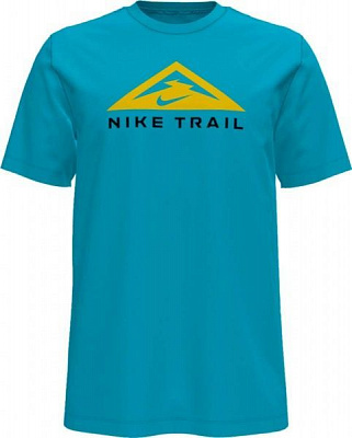 Футболка Nike U NK DF TEE SS TRAIL CZ9802-447 р.XL голубой