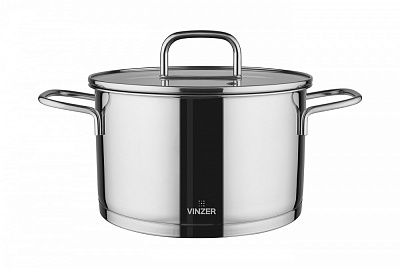 Кастрюля с крышкой Vinzer Glossy Line 3,6 л 50044